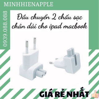 Đầu chuyển 2 chấu cốc sạc chân dài,đầu tròn dành cho IPtablet,laptop táo