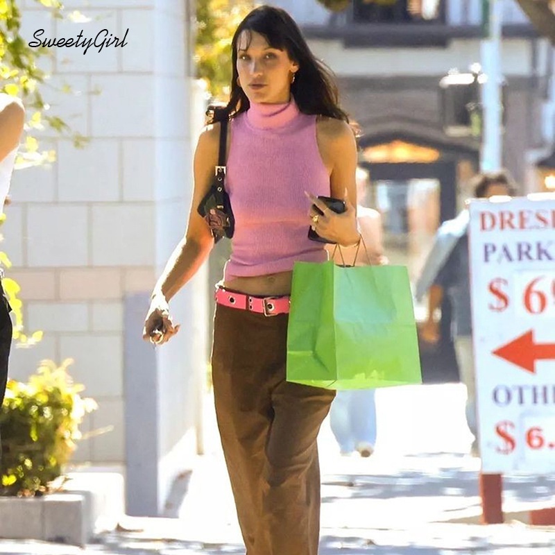 Áo Thun Không Tay Cổ Cao Màu Trơn Thời Trang 2022 Dành Cho Nữ