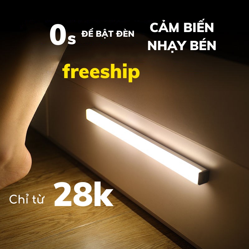 Đèn Cảm Biến, Đèn Led Cảm Ứng Chuyển Động Không Dây Thông Minh Gắn Cầu Thang, Nhà Vệ Sinh, Tủ Quần Áo LEON OFFICIAL