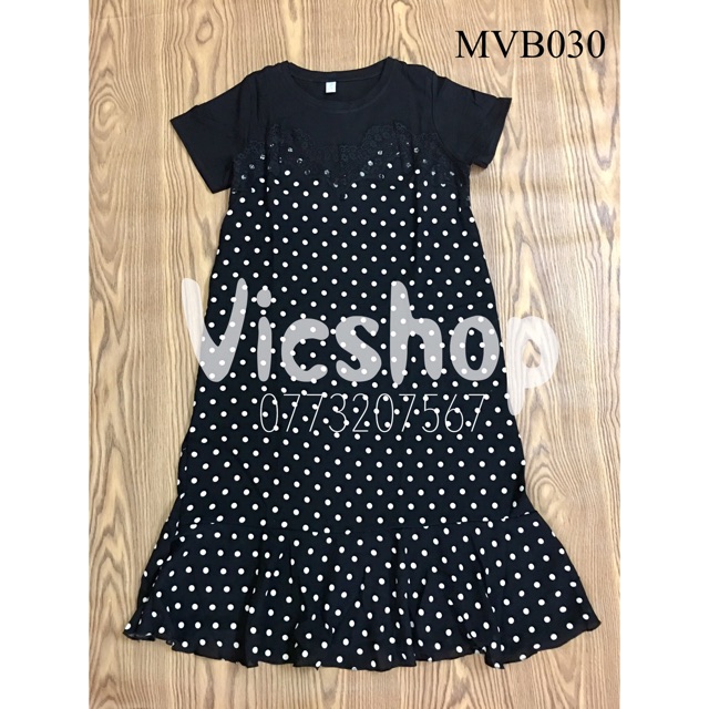 (Sỉ, lẻ) VÁY/ ĐẦM BẦU CHẤM BI CỰC ĐẸP (có video)