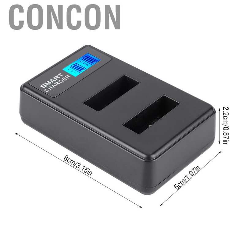 CONCON Replacement NP-BX1 USB Dual Charger for Sony DSC-RX1 WX300 HX50V DSC-RX100 B140