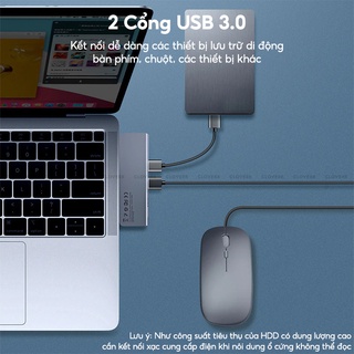 Hub Type C Chuyển Đổi 5 Trong 1 Baseus Harmonica Usb 3.0, Tf/sd Card Reader, Type C Pd Adapter Cho Macbook/ Ipad/ Laptop