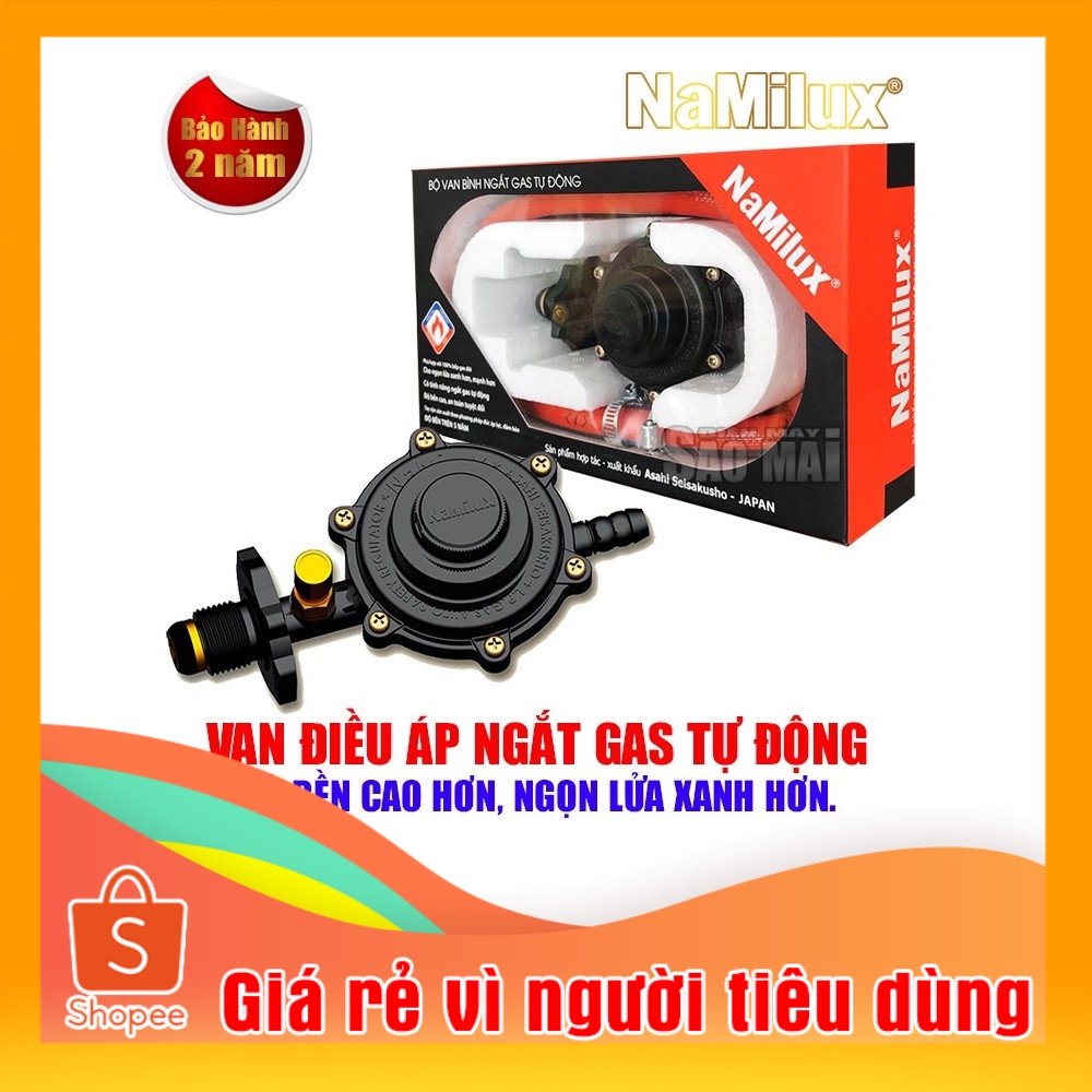 Van Điều Áp Ngắt Gas Tự Động NaMilux NA-345S-VN ( đen )