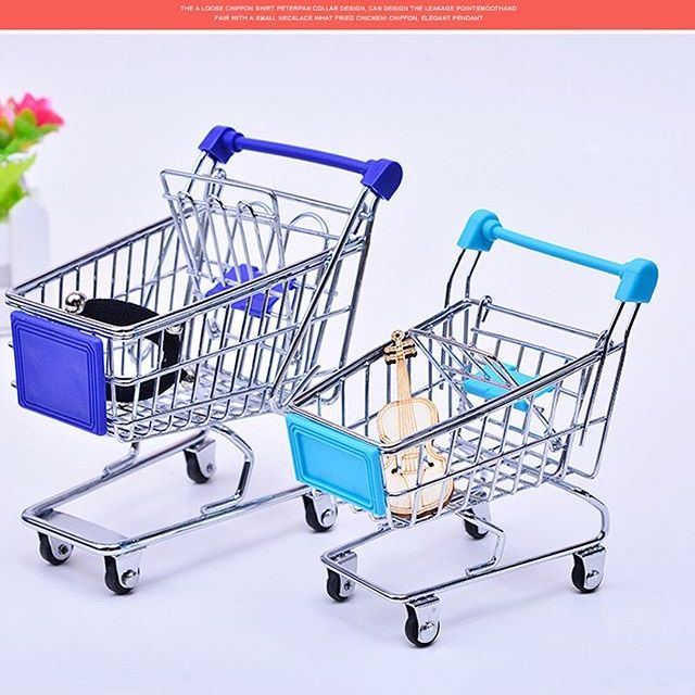 Xe đẩy siêu thị mini