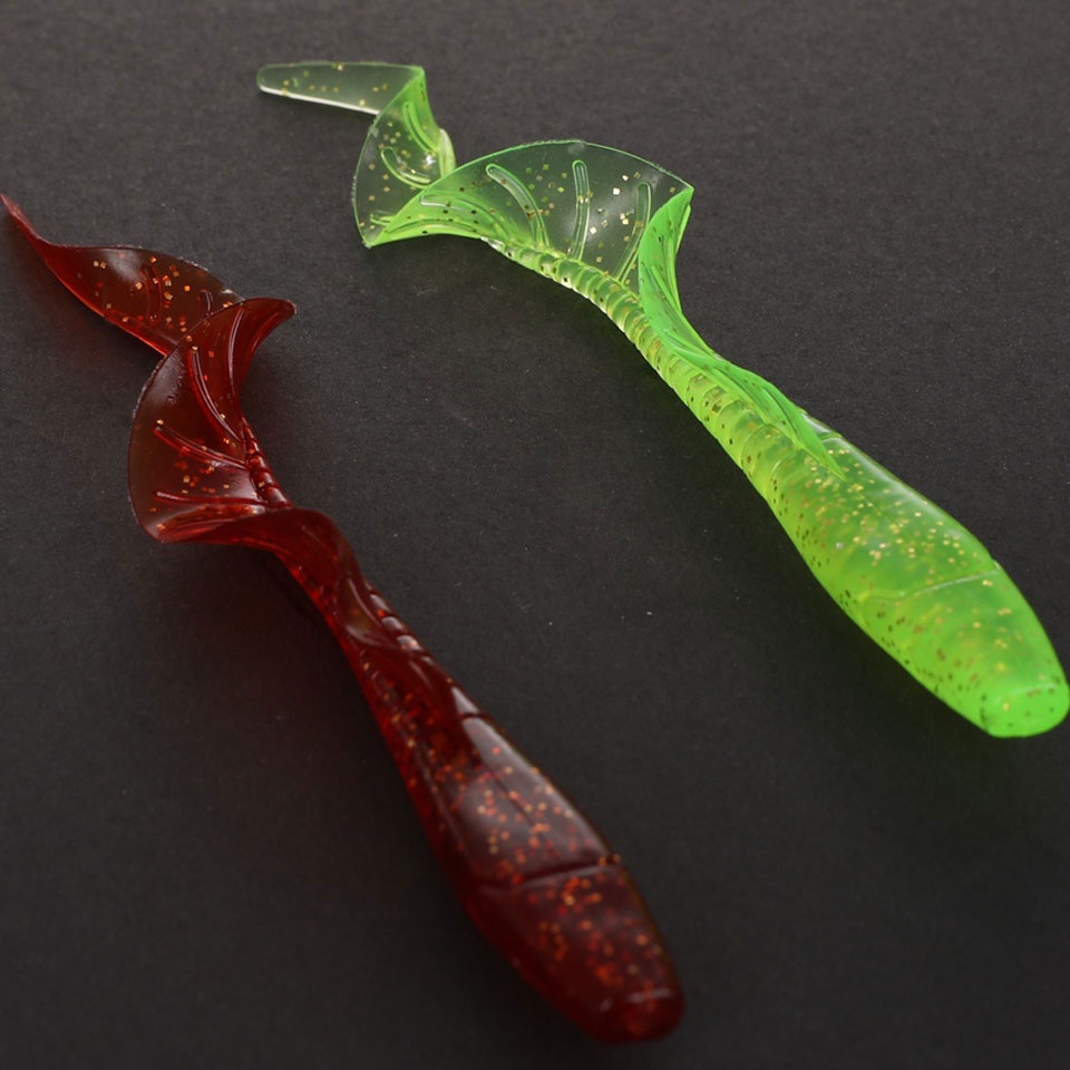 Bộ 10 mồi câu cá giả WALK FISH 58MM 75MM 86MM bằng silicon mềm