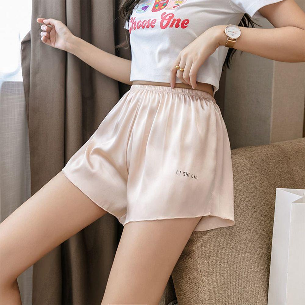 Quần Short An Toàn Vải Satin Mỏng Dáng Rộng Thời Trang Mùa Hè Cho Nữ