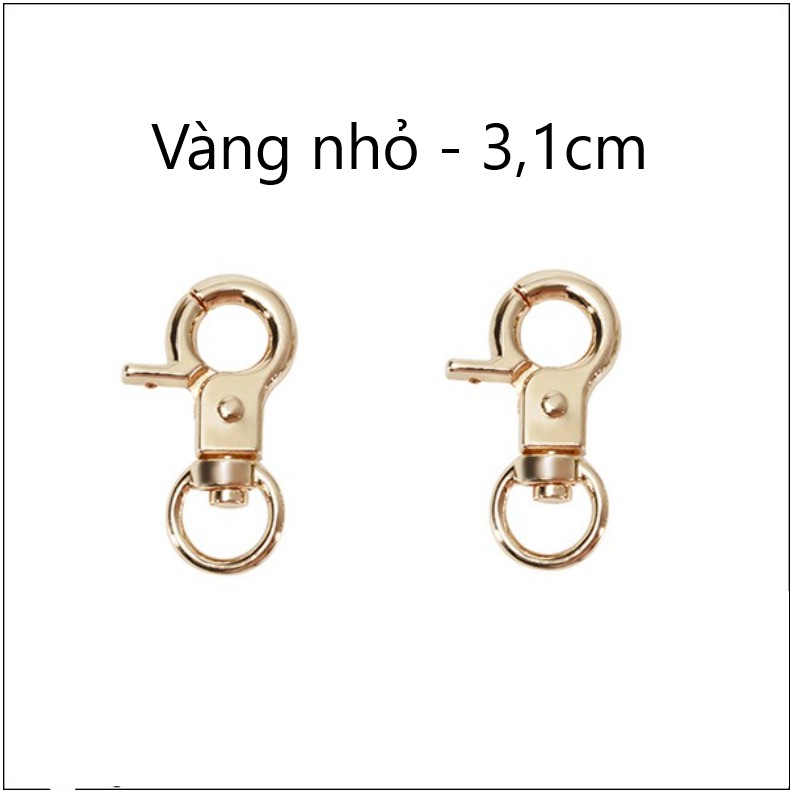 (1 cặp) Khóa càng cua túi xách cao cấp hình chữ C - PK62