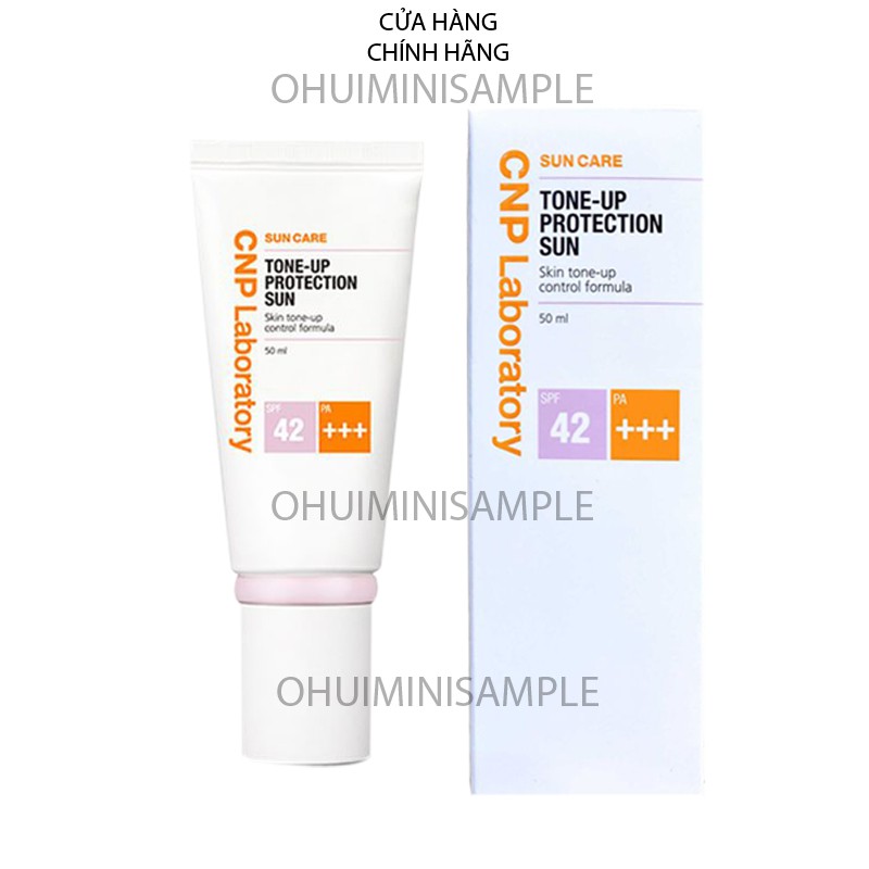 [Mới] Kem chống nắng CNP kiềm dầu nâng tone trắng hồng Laboratory Tone-Up Protection Sun SPF42/PA+++ 50ml