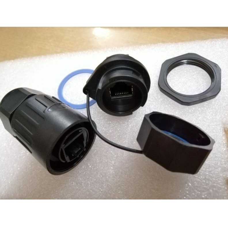 Bộ rắc mạng cổng mạng RJ45 RJ-45 vỏ nhựa chống nước chuẩn IP67