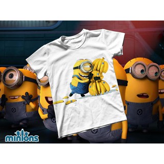 Áo thun Cotton Unisex - Movie - Minions - Minion và cbanana