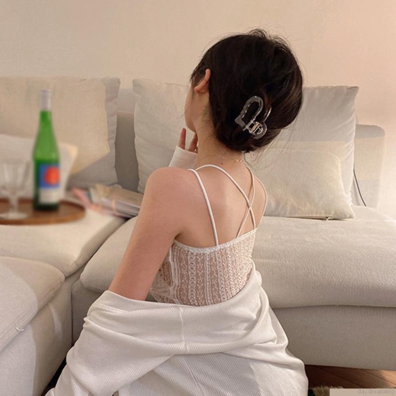 Áo Croptop Áo Tank Top Nữ Hai Dây Phối Ren Thoáng Khí Thời Trang Quyến Rũ Cho Nữ nội y xanh hàng đẹp thấm hút mồ hôi