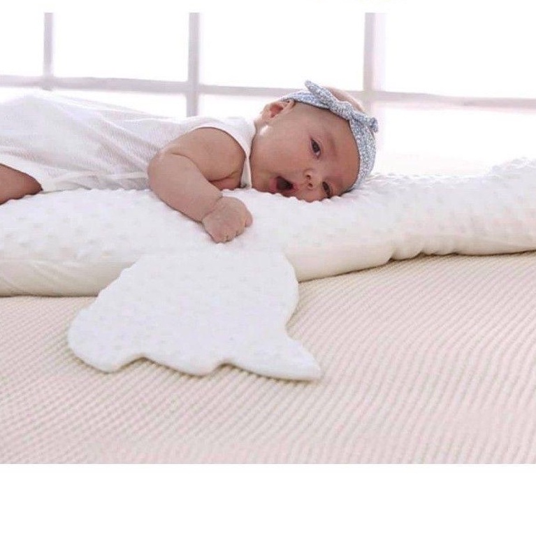 Gối Vịt Trắng Nằm Sấp Chống Đầy Hơi , Dùng Cho Trẻ Sơ Sinh [Hàng Organic Chất Lượng Cao]