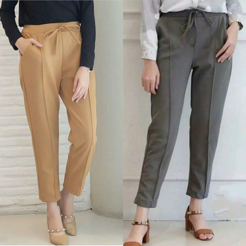 Quần Dài Dáng Ôm Họa Tiết Chấm Bi Thời Trang Cao Cấp Cho Nữ