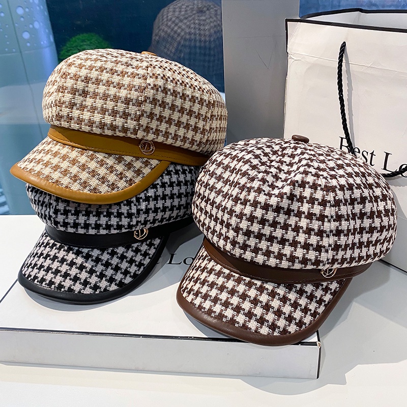 Mũ nồi họa sĩ thời trang thu đông phong cách Nhật Bản cho nữ