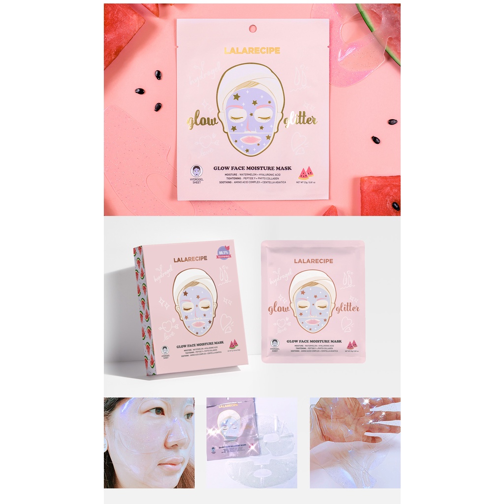 Mặt nạ Lalarecipe dưỡng ẩm làm mát da Lalarecipe glow face moisture mask 23g NPP Shoptido