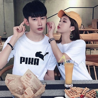 Áo Thun Đôi Tình Nhân In Hoạt Hình PIKA DLX