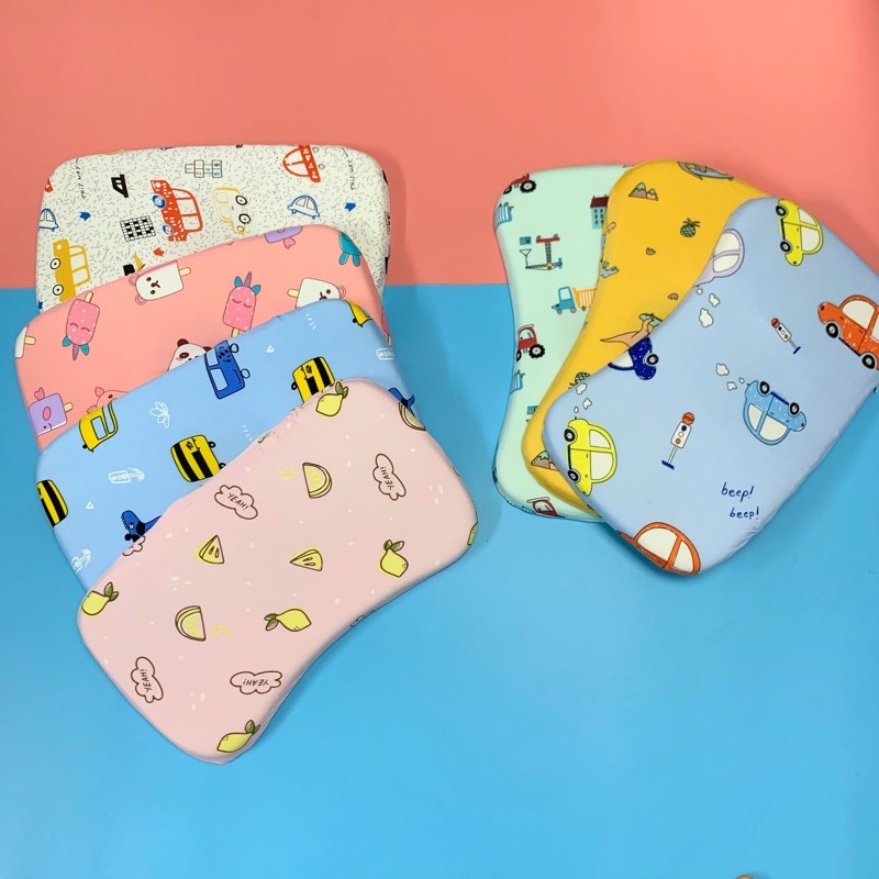 Gối cao su non chống méo đầu cho bé trai bé gái (32x21x3cm)