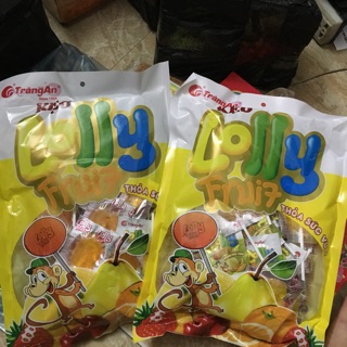 Kẹo mút lolly fruit trang an gói 300gr