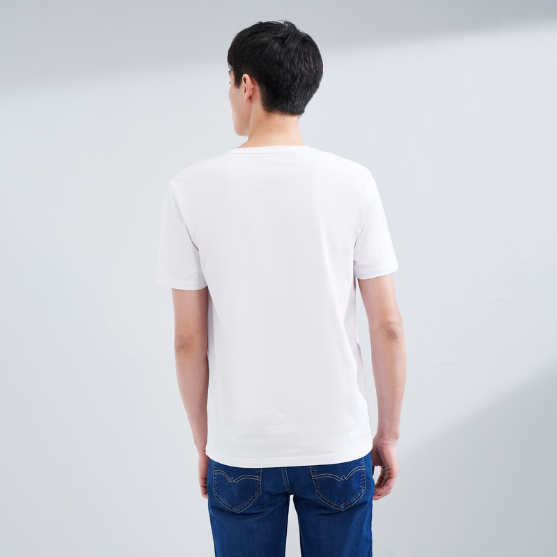 Áo Thun Nam Ngắn Tay HLA Classic Fun Pattern Quality Short Sleeve T-shirt