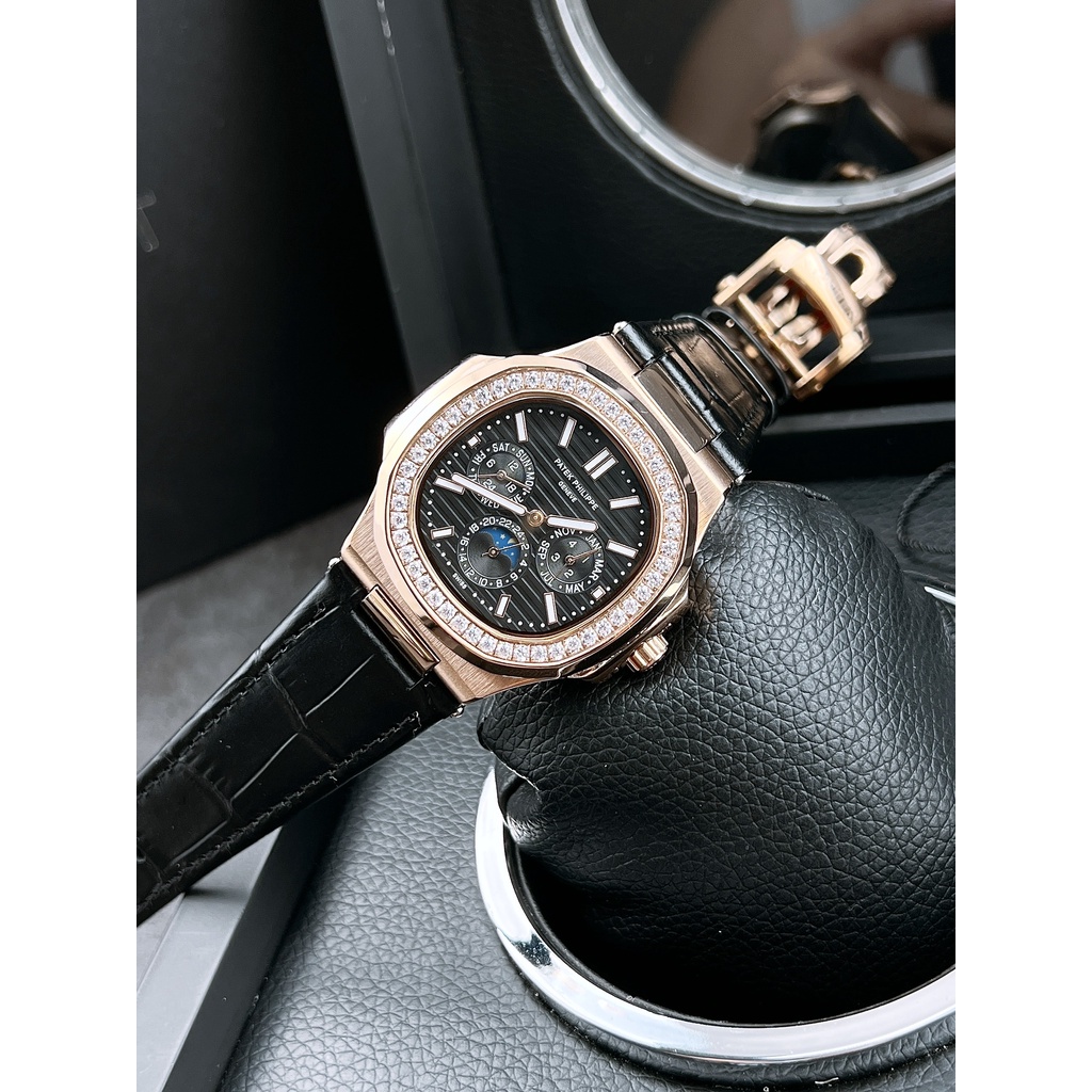 Đồng hồ nam Patek Phillip Nautilus 5740G 42mm máy cơ nhật cao cấp, chạy full 6 kim