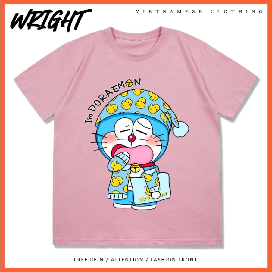 Áo Phông Tay Lỡ in Hình Doraemon Dễ Thương from Rộng Nam Nữ Phong Cách Nhật Bản