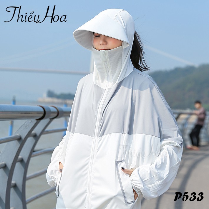 Áo Khoác Nữ Trung Niên Form Rộng Kaki dù cao cấp sang trong trẻ trung mặc mát mẻ chống nắng, chống gió cực tốt P533 | BigBuy360 - bigbuy360.vn