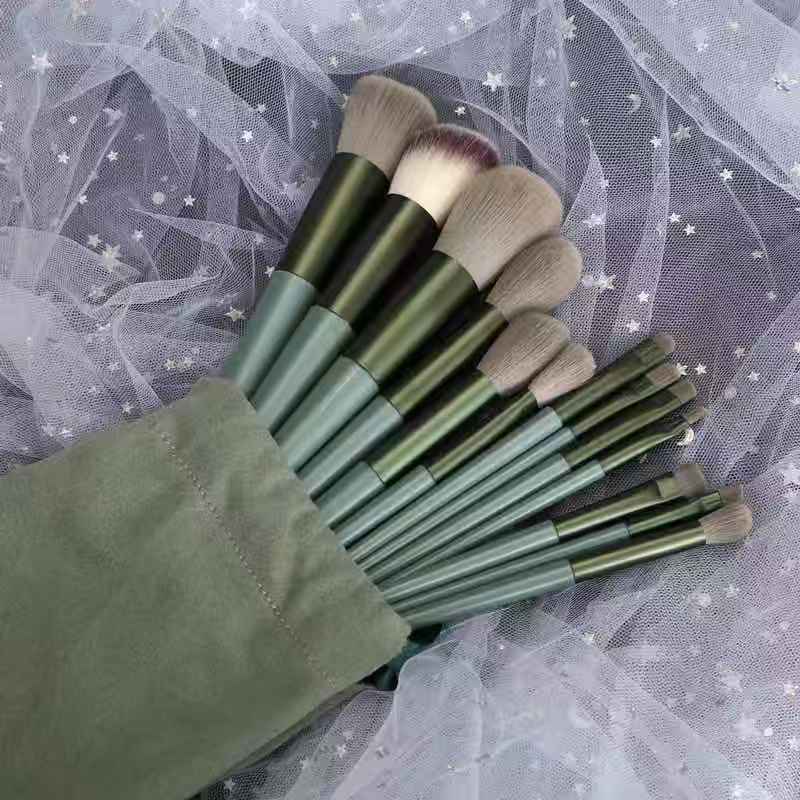 Bộ cọ trang điểm 13 món, cọ trang điểm nội địa trung màu hồng makeup cá nhân chuyên nghiệp jp5