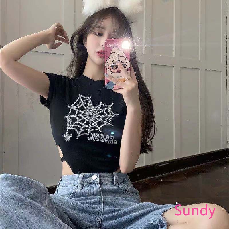 Áo liền quần Tay Ngắn Dáng Ôm Họa Tiết One Piece Thời Trang Cá Tính Cho Nữ