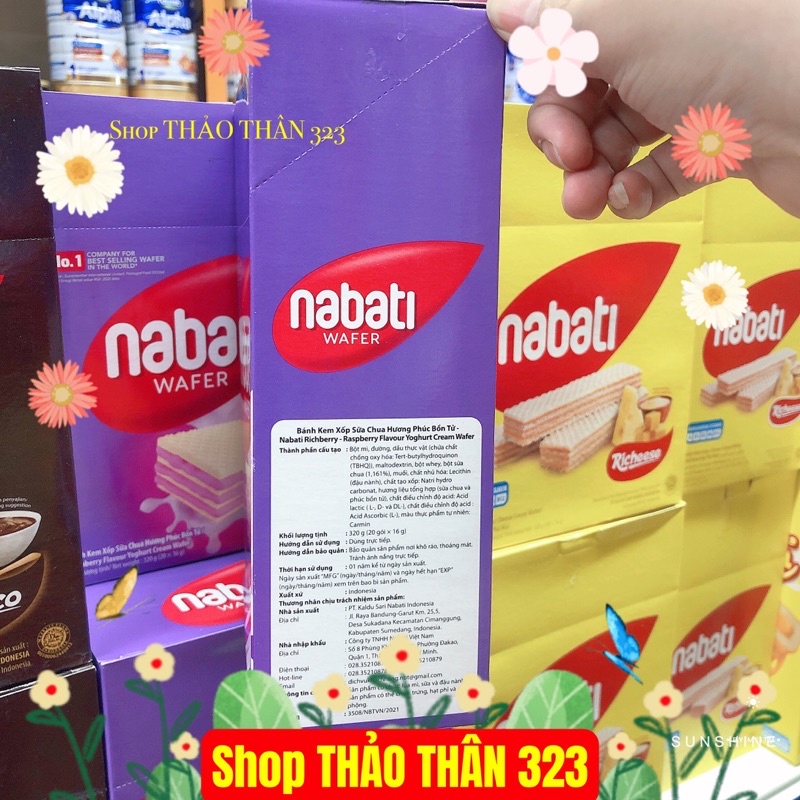 Bánh Xốp Nabati Sữa Chua Hương Phúc Bồn Tử 320g