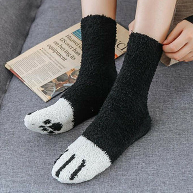 Đôi vớ thiết kế hình chân mèo dễ thương cho nữ
