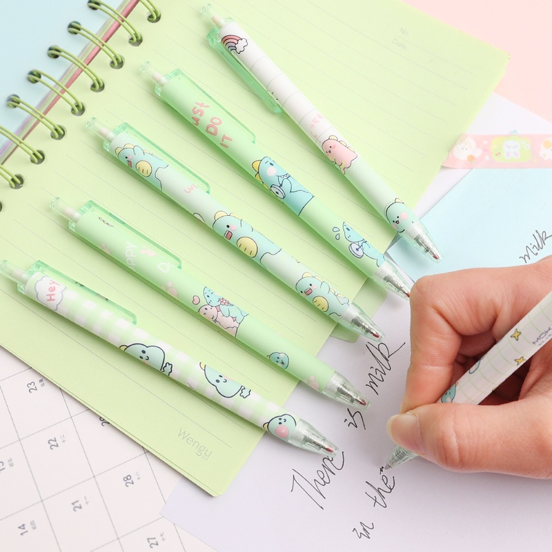 Bút Mực Nước Ngòi 0.5Mm Hình Khủng Long Dễ Thương
