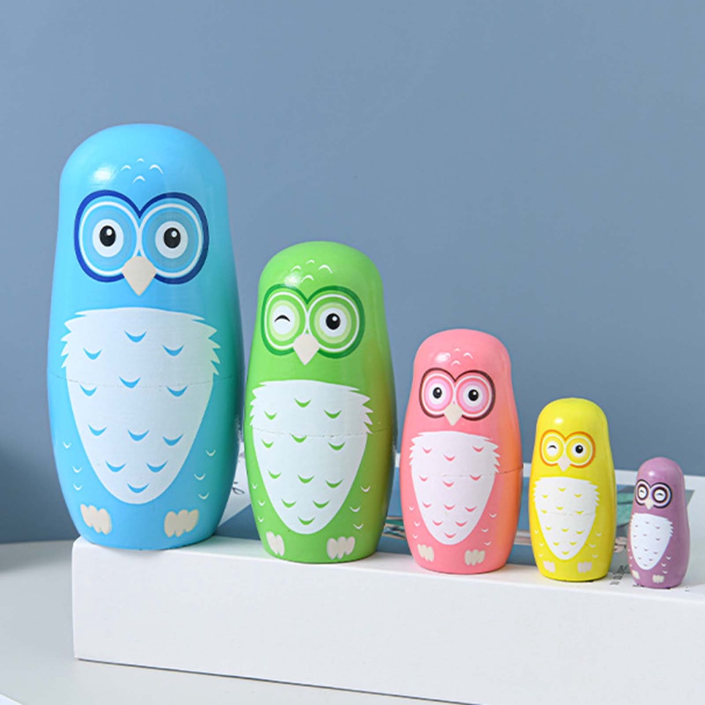 5 Búp Bê Nga Bằng Gỗ Dễ Thương