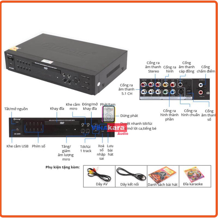 Đầu Karaoke ARIRANG AR-36NR Chính hãng