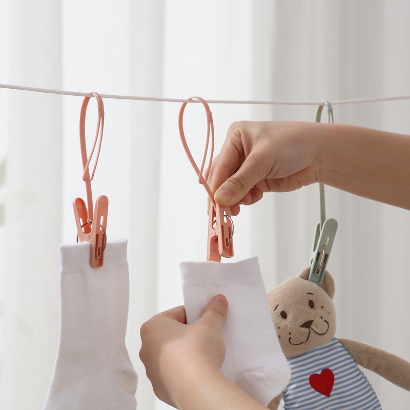 Set 10 Kẹp Phơi Quần Áo Chống Gió Bằng Thép Không Gỉ