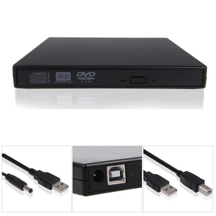 Ổ ghi đĩa DVD RW Cổng USB cắm ngoài cho Laptop