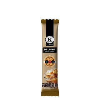 Cà phê sữa hoà tan 3in1 K coffee delight (255g/hộp) 15 gói