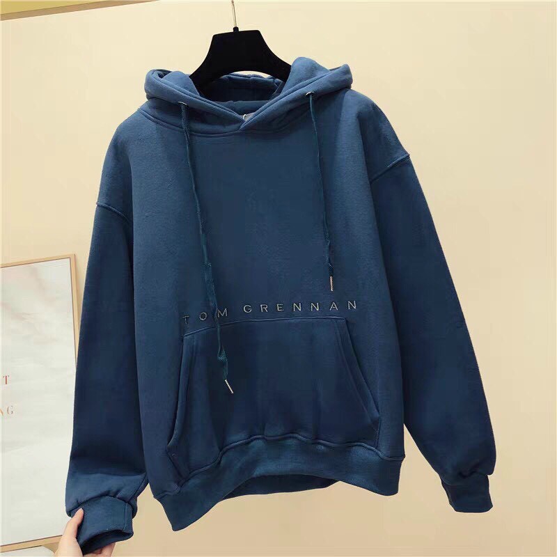 Áo hoodie nam nữ ( TOM GRENNAN ) Áo khoác nam nữ vải nỉ poly thời trang - one size dưới 65kg | BigBuy360 - bigbuy360.vn
