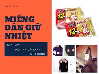 Miếng dán giữ nhiệt của Nhật