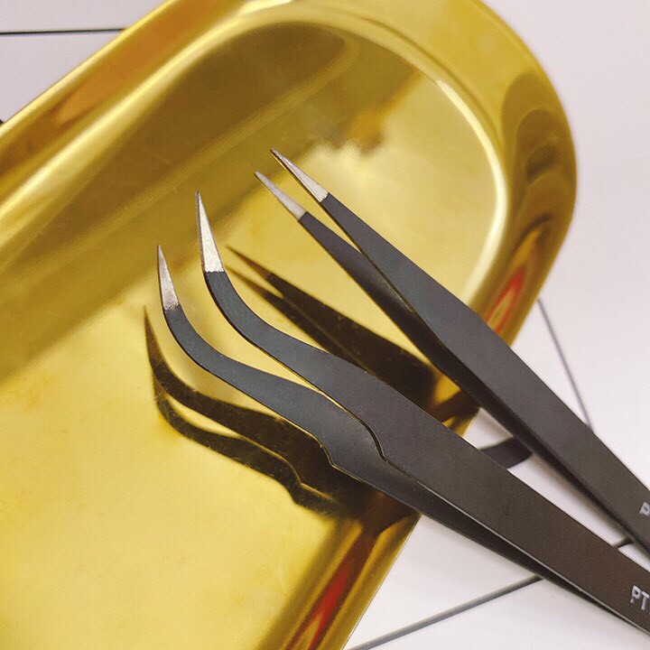 Nhíp gắp đá, nhíp làm móng Cheap nail đầu cong, đầu thẳng tiện dụng