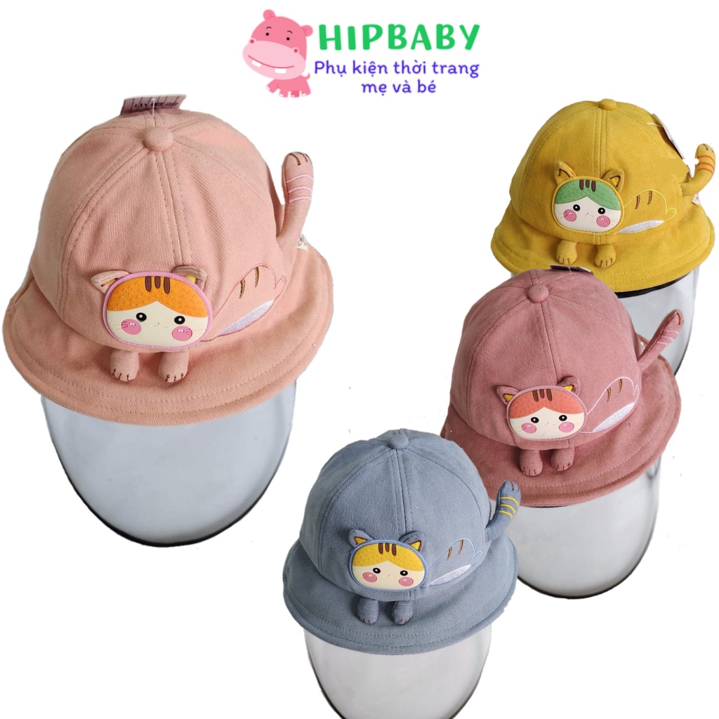 Mũ Nón Chống Dịch Cho Bé 6Tháng - 2 Tuổi Vành Tròn Hoạ Tiết Mèo Đáng Yêu Kính Có Thể Tháo Rời Nhiều Màu Sắc Đẹp Cute