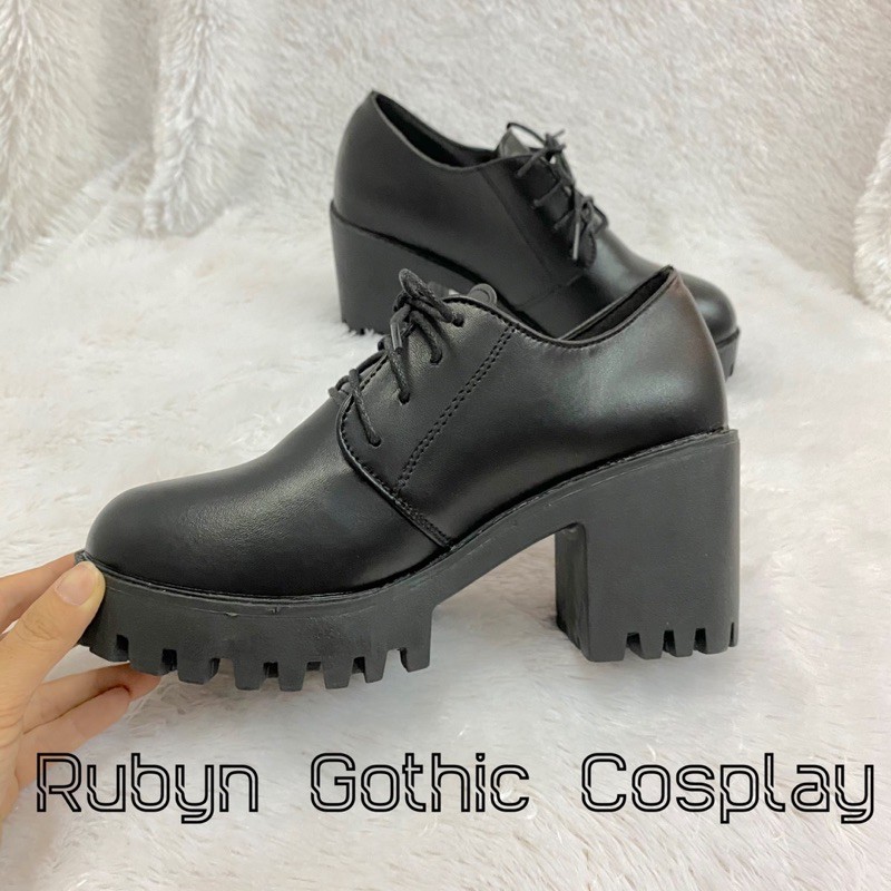 [Video+Ảnh thật]  Giày Boots cao gót mẫu mới, giày cao gót phong cách gothic (Size 35 - 40 )