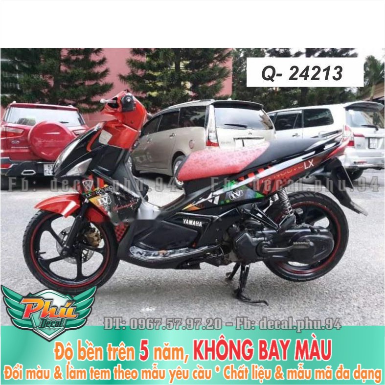 Tem rời Novo Lx đỏ đen (X) -1