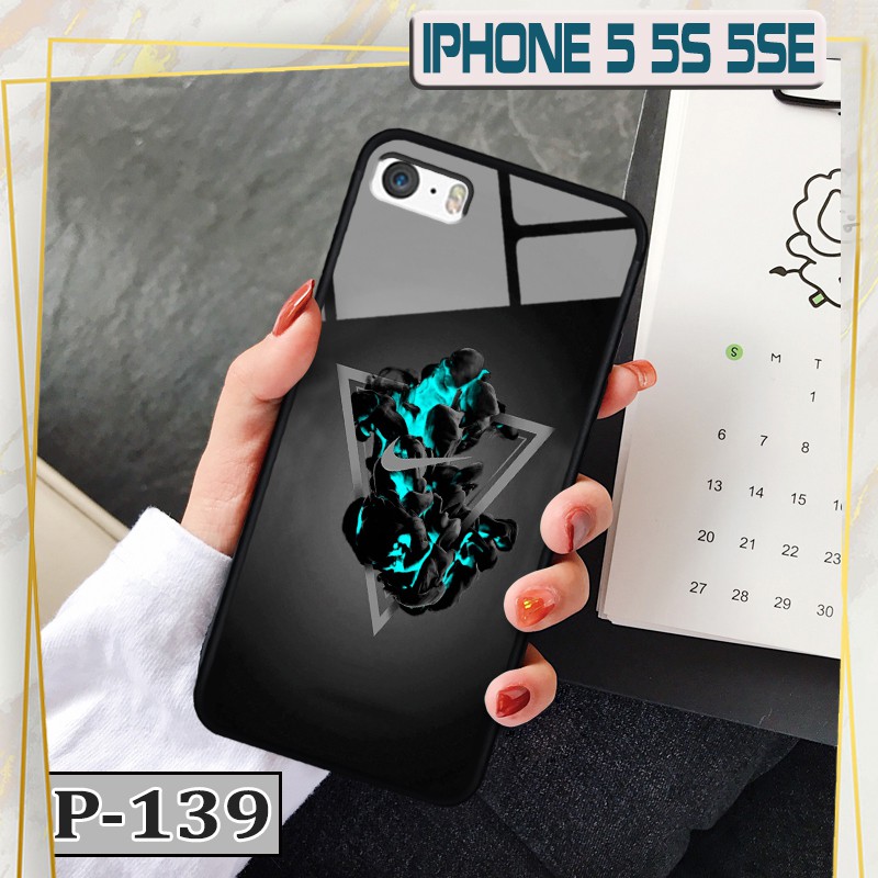 Ốp iPhone 5/ 5s - lưng kính in hình 3D