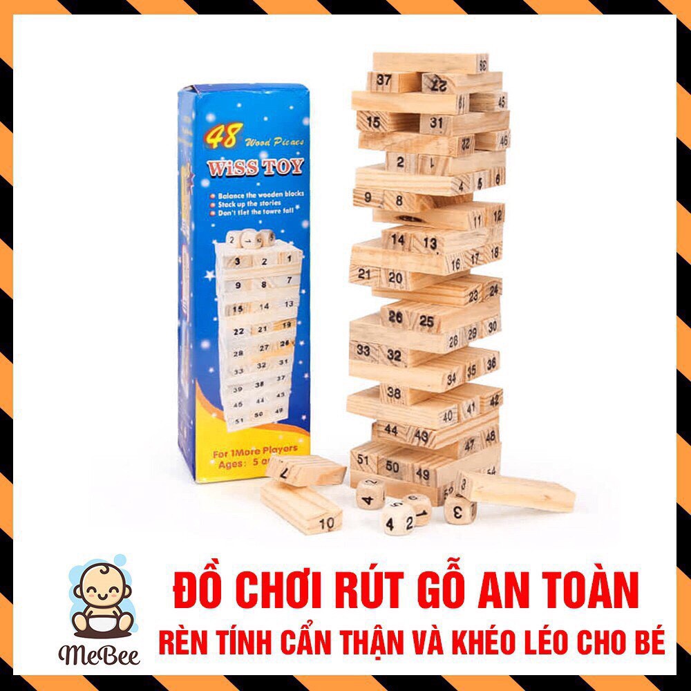 Trò chơi rút gỗ 54 thanh kèm 4 xúc xắc 0079843