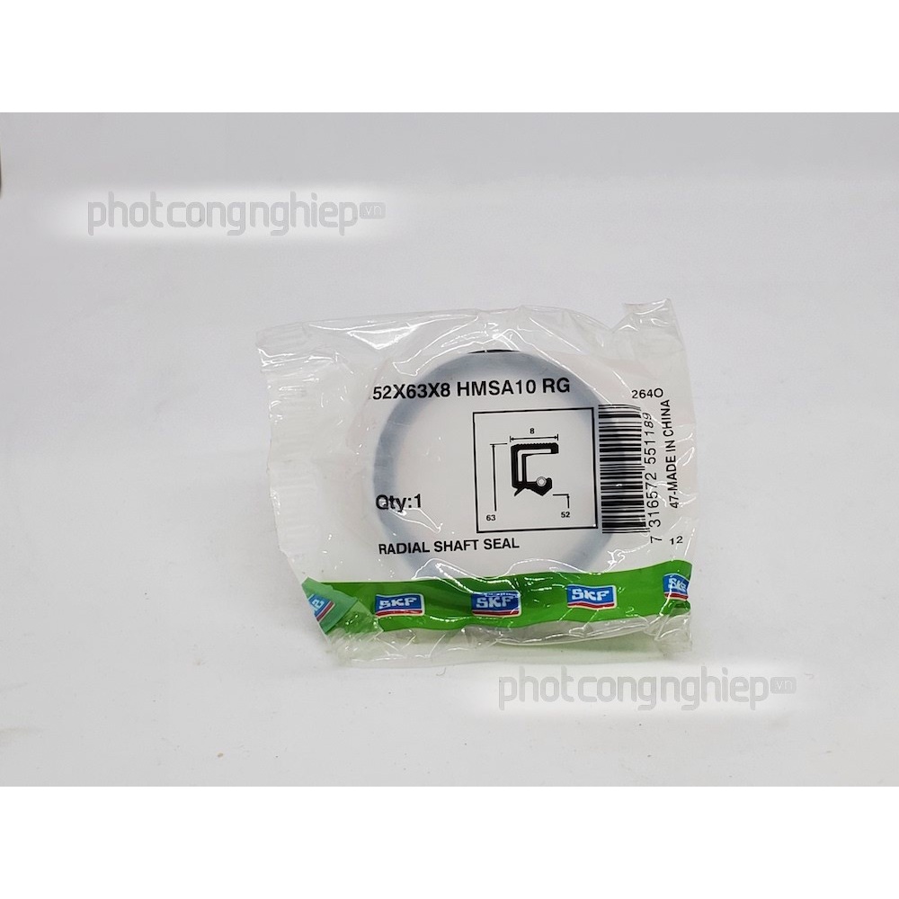 Phớt 52x63x8 HMSA10 RG SKF chính hãng - Phớt chặn dầu SKF