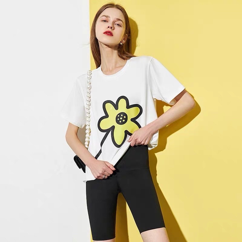 Quần legging nữ nâng mông lưng cạp cao vải thun dày dặn đùi ngố lửng ôm body bó mặc nhà tập gym yoga M01