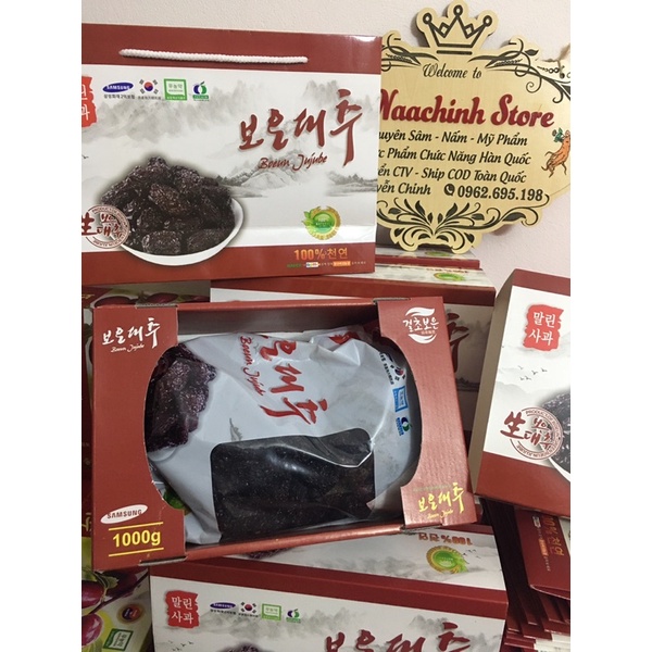 [HÀNG MỚI][MỨT TẾT] Mứt Táo Cao Cấp Hàn Quốc, Hộp Túi Quai Xách Sang Trọng