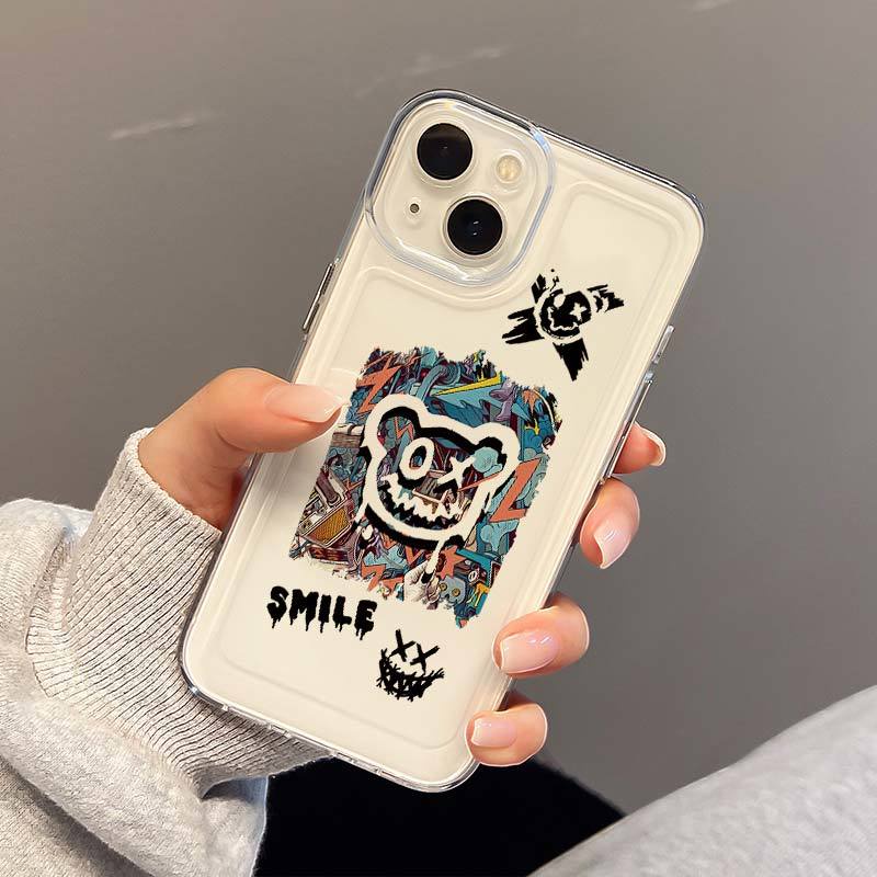 SANRIO Ốp Điện Thoại Cứng Trong Suốt Chống Sốc Hình Cinnamoroll KAWS Cho iPhone 14 11 13 12 X XS Pro Max xr Mini xr