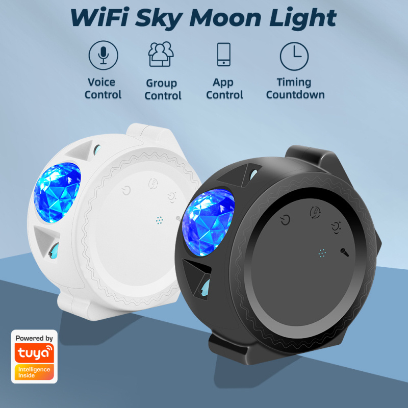 Đèn Led Chiếu Laser Bầu Trời Sao Thông Minh Kết Nối Wifi Điều Khiển Qua Alexa Google