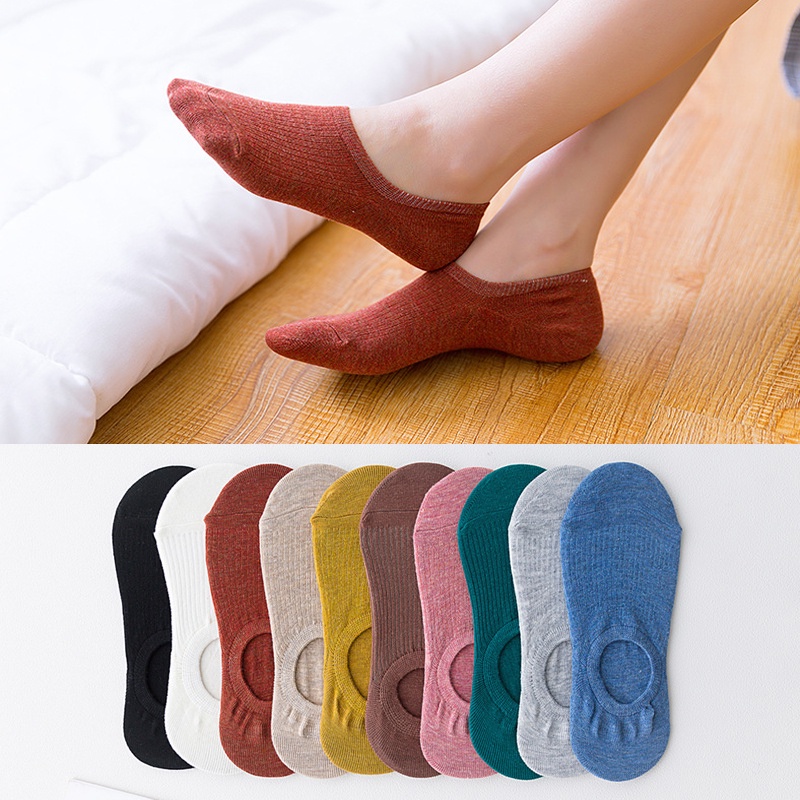 Tất bàn chân nam nữ vớ thể thao màu trơn phong cách Hàn Quốc trẻ trung năng động thời trang thu hè LUMINA TN031